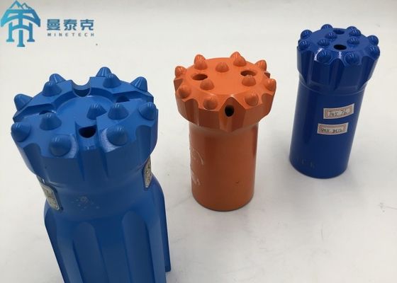 R38 76mm Thread Button Drill Bit Flat Face Drill Bit cho khoan đá