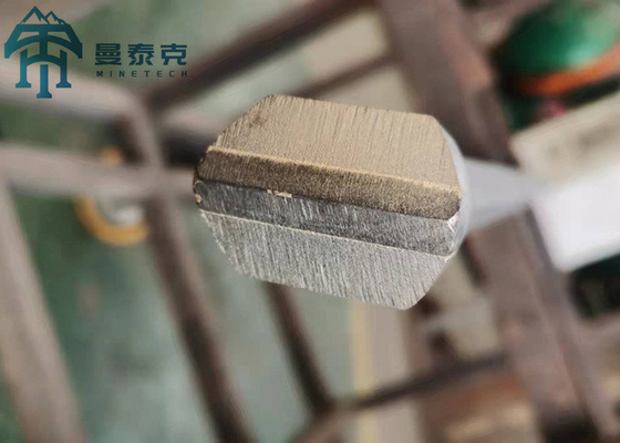 Máy khoan khai thác đá Hex 22 * ​​108mm Đầu đục thanh tích hợp bằng thép
