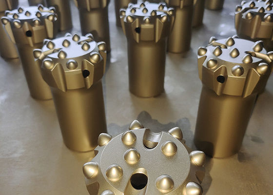 R32 76mm 45CrNi Thread Button Bits với 13 Carbides cho các công cụ khoan búa đầu