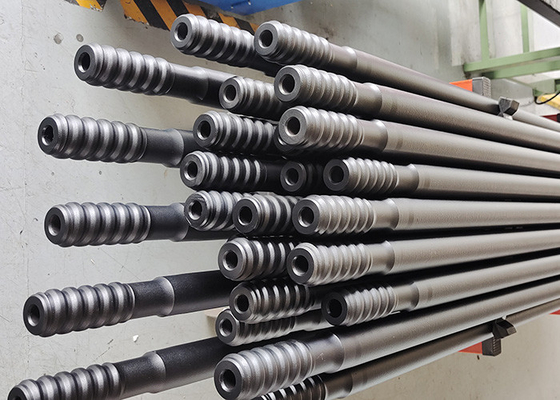 Thung lượn hình dáng kéo dài cột khai thác đá Công cụ khoan đá T38 Thread Drill Rod