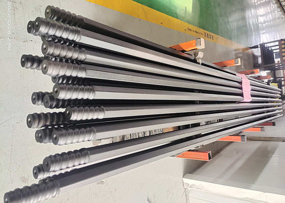 Thung lượn hình dáng kéo dài cột khai thác đá Công cụ khoan đá T38 Thread Drill Rod
