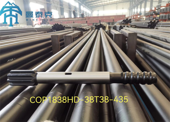 T38 Cop1838 525MM khai thác mỏ Hard Rock Shank Adapter Công cụ khai thác mỏ