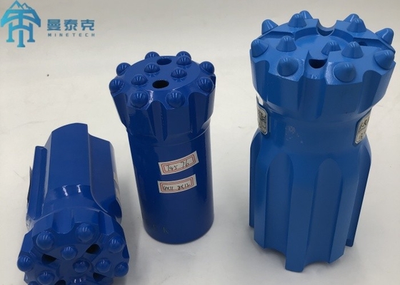 Nút đạn đạo T45 76mm Thread Button Bit cho khai thác mỏ và thổi