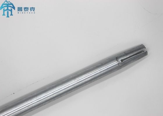 MF43/1600 Galvanized Mining Friction Bolts Split Set For Slop Stabilization