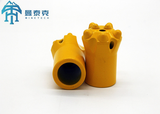 Thép cacbon nút con Bit bạc lỗ xả 3 hoặc tùy chỉnh cho các ứng dụng khoan
