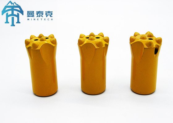 Thép cacbon nút con Bit bạc lỗ xả 3 hoặc tùy chỉnh cho các ứng dụng khoan