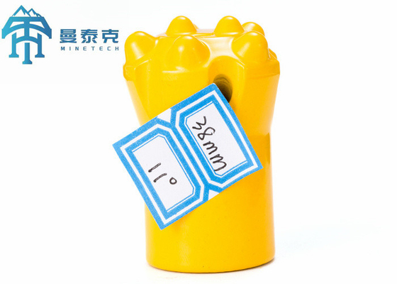 12 độ Carbide Tungsten Conical Button Bit Công cụ khoan đá lỗ nhỏ