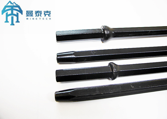 Top Hammer Rock Drill H22 7 độ Taper Drill Rod cho khai thác mỏ đường hầm Shank Hex 22 * 108mm