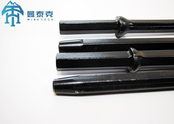 Top Hammer Rock Drill H22 7 độ Taper Drill Rod cho khai thác mỏ đường hầm Shank Hex 22 * 108mm