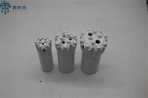 Màu trắng 64mm T38 Thread Button Drill Bit Bench And Production Drilling