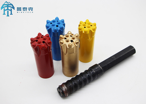 T51 89mm Nút ren Bit Khai thác cacbua vonfram