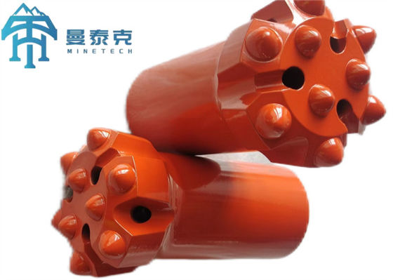 Mũi khoan đá ren T45, đường kính 76mm với 8 nút 12.7