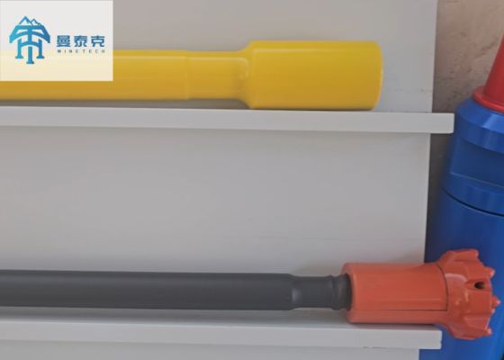 T45 Công cụ khoan đá mở rộng cho khai thác dưới lòng đất với chiều dài 3m 6m và 10% thâm nhập cao hơn được làm bằng thép hợp kim 23CrNi3Mo