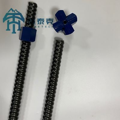 25mm-130mm Diameter Self Drilling Anchor Bolt với Độ bền kéo 800MPa-1200MPa và R32N-18.5 Mô hình cho khai thác mỏ